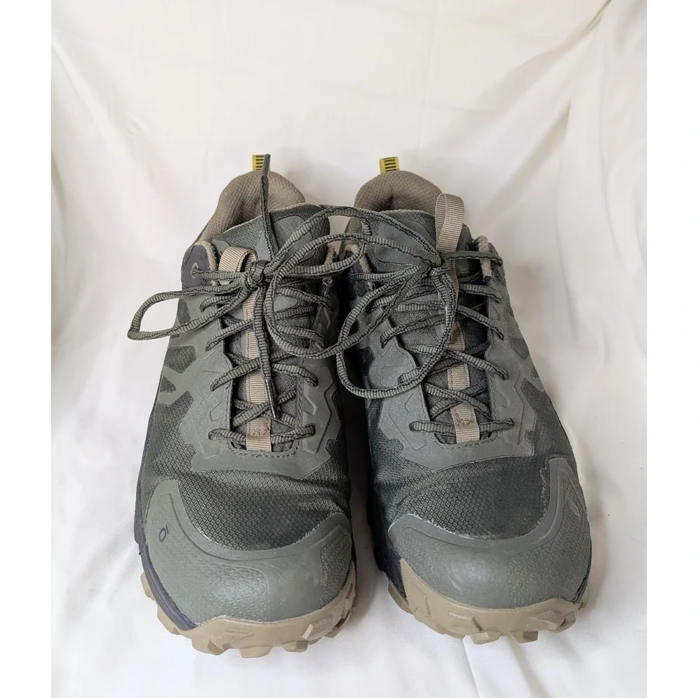 Oboz Men's Low-Top Hiking Shoes Green Size 10.5 Weather Resistant